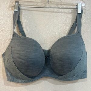 Cacique Lane Bryant Lightly Lined Smooth Balconette Underwire Bra sz 40DDD NWOT